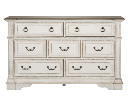 Abbey Park - 7 Drawer Dresser - White on Sale