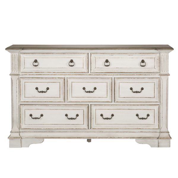 Abbey Park - 7 Drawer Dresser - White on Sale