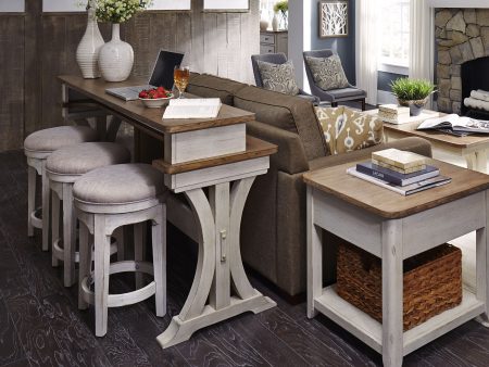 Farmhouse Reimagined - 4 Piece Dining Room Set - White Sale