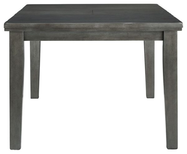 Hallanden - Gray - Rectangular Dining Room Butterfly Extension Table For Sale