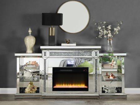 Noralie - Fireplace - Mirrored & Faux Diamonds Sale