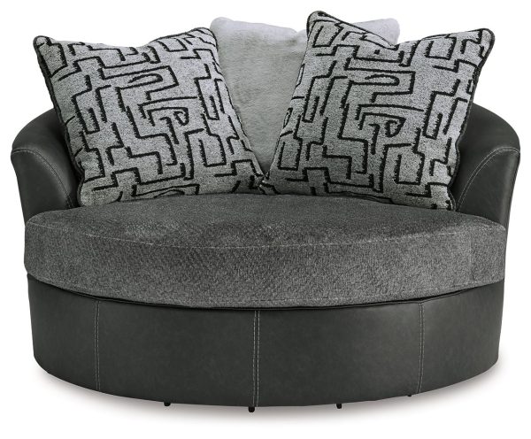 Brixley Pier - Graphite - Oversized Swivel Accent Chair Online Hot Sale