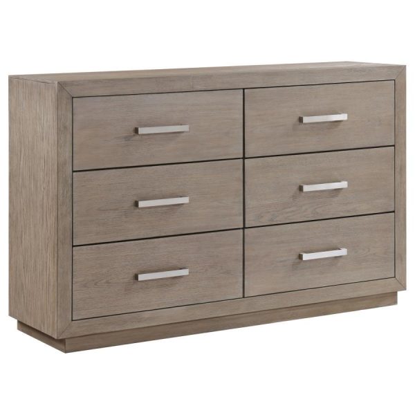 Kenora - 6-Drawer Dresser - Barley Brown Online