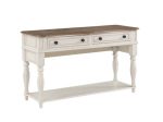 Florian - Sofa Table - Oak & Antique White Finish Sale