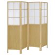 Edwards - 4-Panel Room Divider Folding Shoji Screen - Natural Cheap