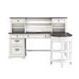 Allyson Park - L Shaped Desk Set With Hutch - White For Discount