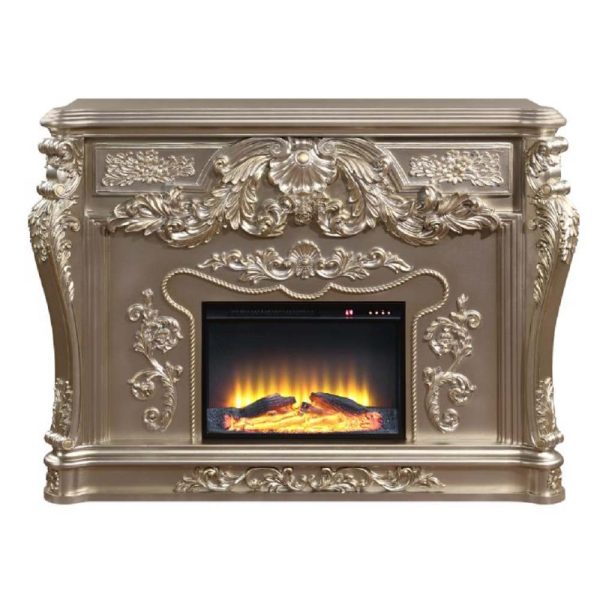 Zabrina - Fireplace - Antique Silver Finish - 49.7  Hot on Sale