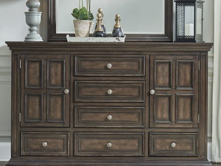 Big Valley - 2 Door 6 Drawer Dresser For Discount