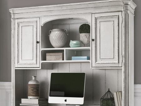 Magnolia Manor - Jr Executive Credenza Hutch - White For Discount