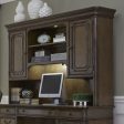 Amelia - Jr Executive Credenza Hutch - Dark Brown Discount