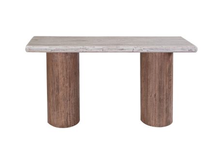 Sahara - Sofa Table - Light Cream   Brown Caramel For Discount