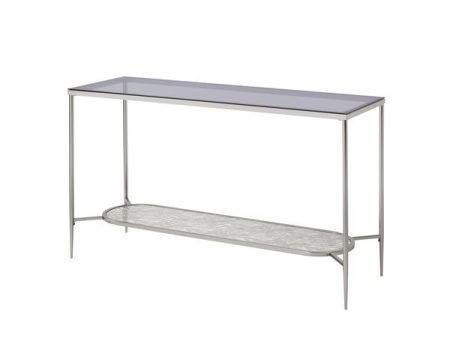 Adelrik - Accent Table - Glass & Chrome Finish Cheap