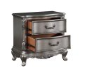 Ausonia - Nightstand - Antique Platinum - Finish Online