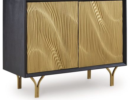 Tayner - Black   Gold Finish - Accent Cabinet Fashion