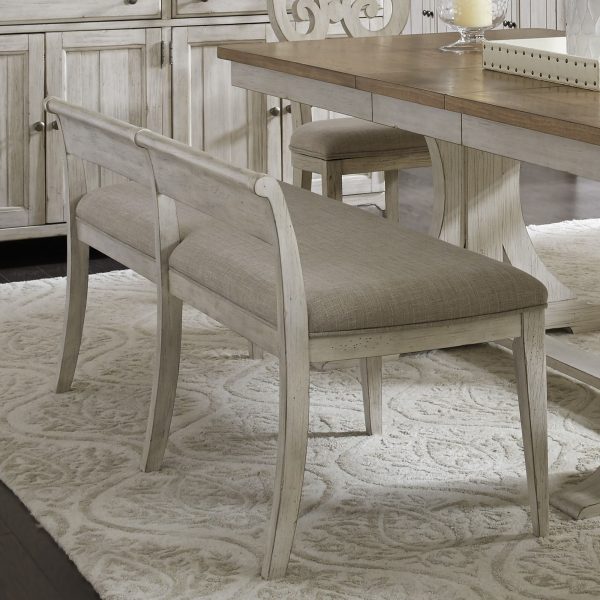 Farmhouse Reimagined - Upholstered Bench - White Discount