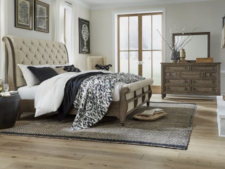 Americana Farmhouse - Sleigh Bedroom Set For Cheap