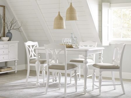 Summer House - 5 Piece Gathering Table Set - White Fashion