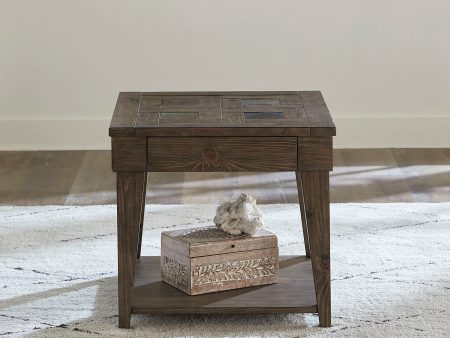 Arrowcreek - End Table - Dark Brown on Sale