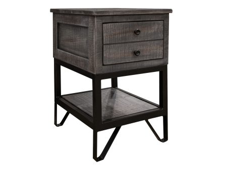 Moro - Chairside Table - Two Tone Warm Gray Supply