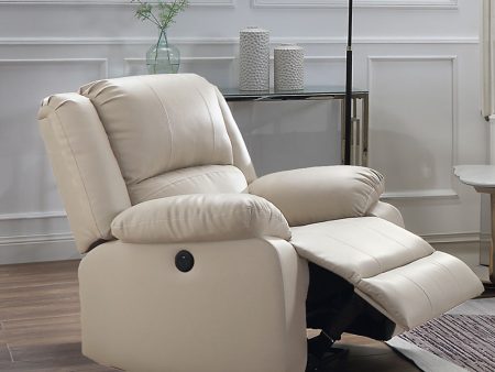 Zuriel - Power Motion Recliner With USB - Beige For Cheap