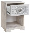 Paxberry - Whitewash - One Drawer Night Stand For Cheap