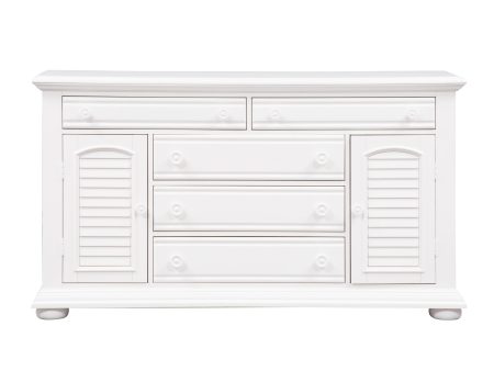 Summer House - 2 Door 5 Drawer Dresser - White Online Hot Sale