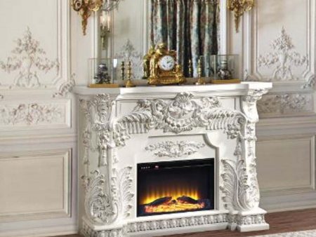 Zabrina - Fireplace - Antique White Finish - 49.6  Supply