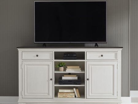 Allyson Park - 68  Highboy TV Console - White Online Sale