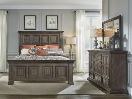 Big Valley - Panel Bed, Dresser & Mirror Sale