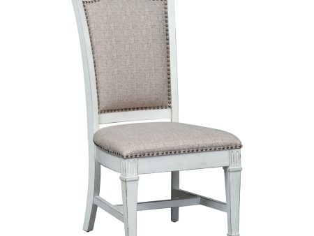 Abbey Park - Upholstered Side Chair - White Hot on Sale