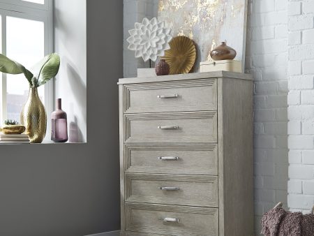 Belmar - 5 Drawer Chest - Washed Taupe Sale