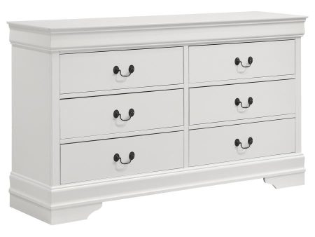 Louis Philippe - 6 Drawer Dresser - White For Discount