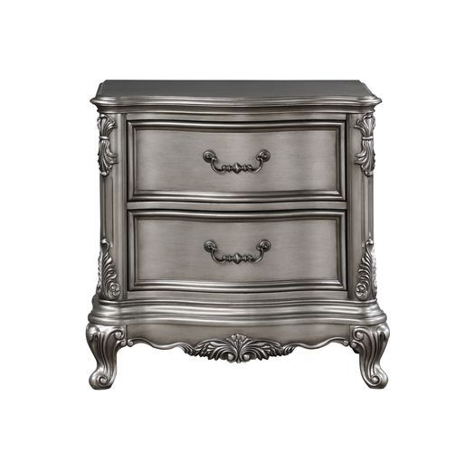 Ausonia - Nightstand - Antique Platinum - Finish Online