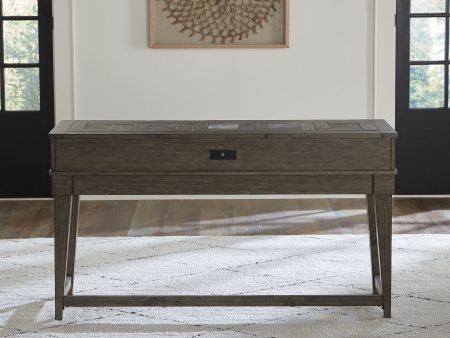 Arrowcreek - Console Bar Table - Dark Brown Online Hot Sale