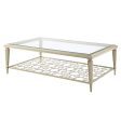 Zaba - Coffee Table - Glass Top & Silver For Discount