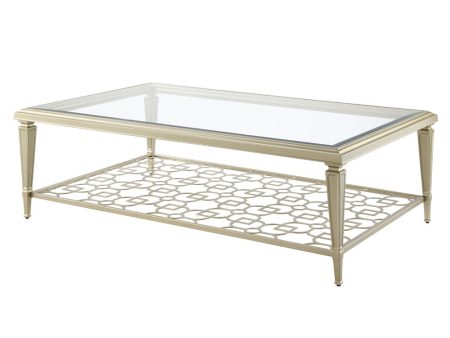 Zaba - Coffee Table - Glass Top & Silver For Discount