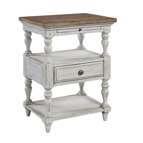 Farmhouse Reimagined - 1 Drawer Nightstand - White Supply