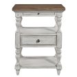 Farmhouse Reimagined - 1 Drawer Nightstand - White Supply