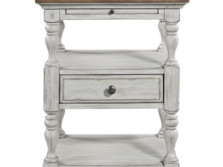 Farmhouse Reimagined - 1 Drawer Nightstand - White Supply