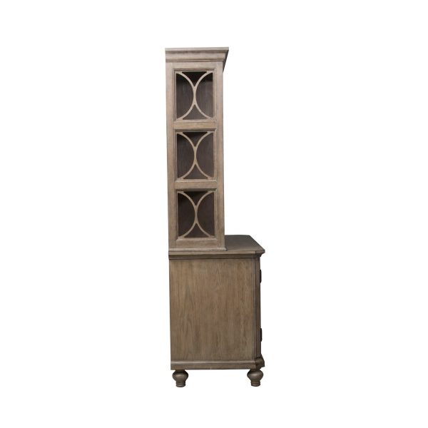 Simply Elegant - Credenza Hutch - Light Brown on Sale