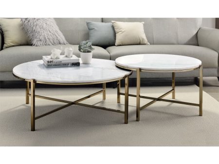 Zaidee - Nesting Table Set - Champagne Online Sale