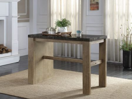 Charnell - Counter Height Table - Marble & Oak Finish Online Sale