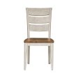 Farmhouse Reimagined - Ladder Back Side Chair - White Fashion