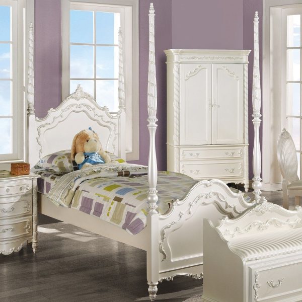 Pearl - Twin Bed - White Supply