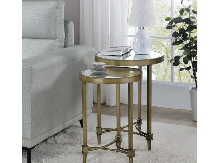 Aditya - Nesting Table - Antique Brass on Sale