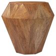 Jacinto - Octagonal Solid Mango Wood Side Table on Sale