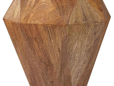 Jacinto - Octagonal Solid Mango Wood Side Table on Sale