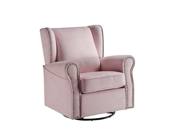 Tamaki - Swivel Chair - Pink Fabric For Cheap