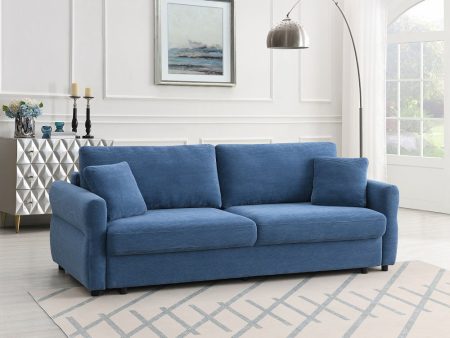 Haran - Sofa With Sleeper - Blue Discount