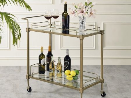 Aditya - Serving Cart - Antique Brass Hot on Sale